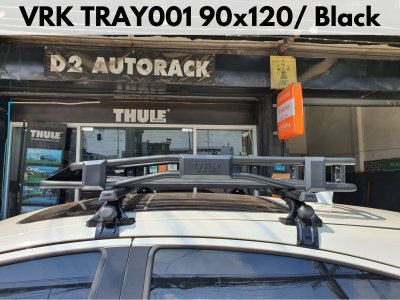 ตะแกรงบนหลังคา VRK Roofrack รุ่น TRAY001 Black Color 90x120 cm