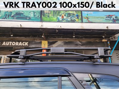 ตะแกรงใส่ของบนหลังคา VRK Roofrack รุ่น TRAY002 Black Color 100x150 cm