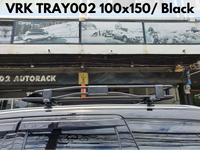 ถาดใส่ของบนหลังคา VRK Roofrack รุ่น TRAY002 Black Color 100x150 cm