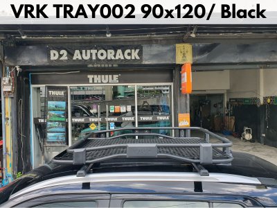 ถาดวางของบนหลังคา VRK Roofrack รุ่น TRAY002 Black Color 90x120 cm