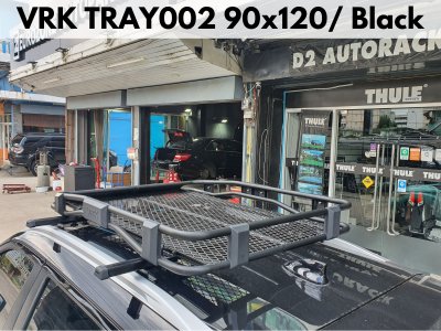 ตะแกรงใส่ของบนหลังคา VRK Roofrack รุ่น TRAY002 Black Color 90x120 cm