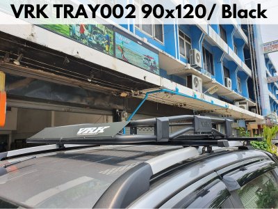 แร็คหลังคาใส่ของ VRK Roofrack รุ่น TRAY002 Black Color 90x120 cm