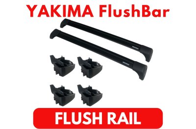 แร็คหลังคา YAKIMA รุ่น FlushBar FlushRail แร็คหลังคามือสอง ยากิม่า roofrackbar ติดหลังคารถยนต์ ติดตั้ง ได้กับรถทุกรุ่น