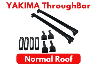 แร็คหลังคา YAKIMA รุ่น ThroughBar NormalRoof แร็คหลังคามือสอง ยากิมา roofrackbar ติดหลังคารถยนต์ ติดตั้ง ได้กับรถทุกรุ่น