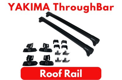 แร็คหลังคา YAKIMA รุ่น ThroughBar RoofRail แร็คหลังคามือสอง ยากิมา roofrackbar ติดหลังคารถยนต์ ติดตั้ง ได้กับรถทุกรุ่น