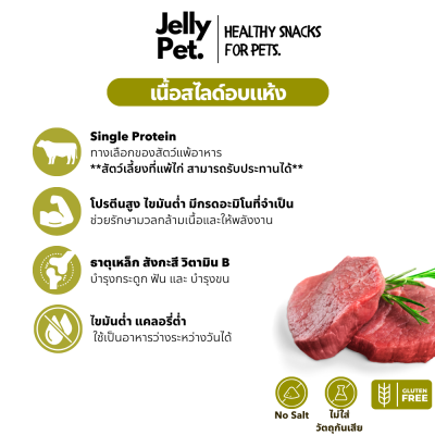 Beef Jerky เนื้อวัวสไลด์อบแห้ง 50-100กรัม