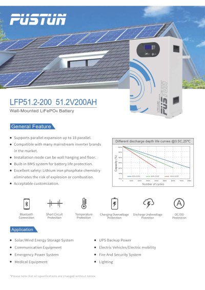 แบตเตอรี่ลิเธียมฟอสเฟต LFP 51.2V 200A (10.24kWh) ประกอบมาตรฐานโรงงาน