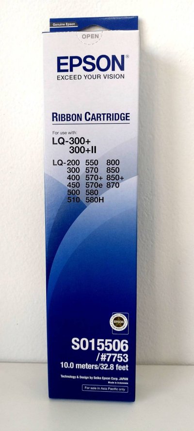 ตลับผ้าหมึก Ribbon Epson LQ-300 / S015506 / #7753