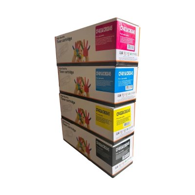 HP 201A (CF400A-CF403A)  / Canon Cartridge-045 BK,C,M,Y ตลับหมึกเทียบเท่า