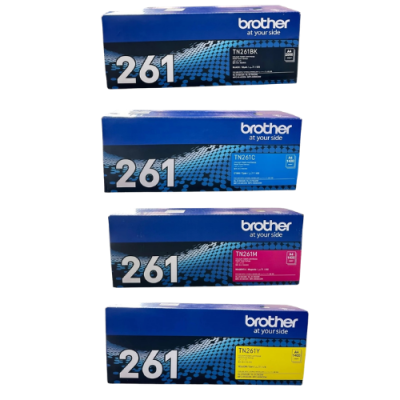 Brother TN-261BK,C,M,Y ตลับหมึกโทนเนอร์