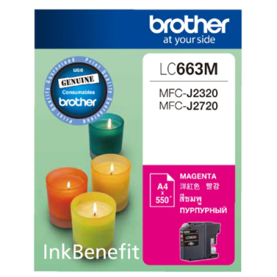 Brother LC-663 BK,C,M,Y  ตลับหมึกอิงค์เจ็ท