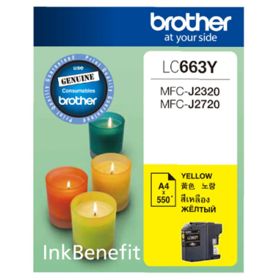 Brother LC-663 BK,C,M,Y  ตลับหมึกอิงค์เจ็ท