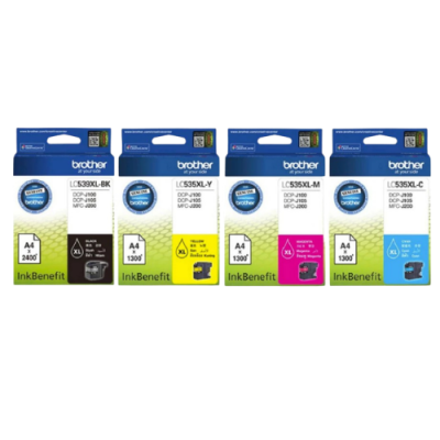 Brother LC-539XL BK / LC-535XL C,M,Y  ตลับหมึกอิงค์เจ็ท