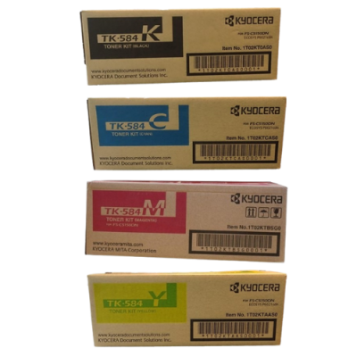 Kyocera TK-584BK/C/M/Y ตลับหมึกพิมพ์โทนเนอร์เลเซอร์