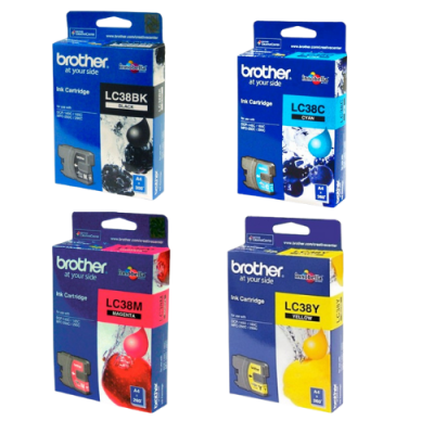 Brother LC-38 BK,C,M,Y  ตลับหมึกอิงค์เจ็ท