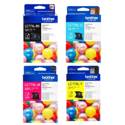 Brother LC-77XL BK,C,M,Y  ตลับหมึกอิงค์เจ็ท