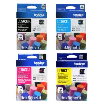 Brother LC-563 BK,C,M,Y  ตลับหมึกอิงค์เจ็ท