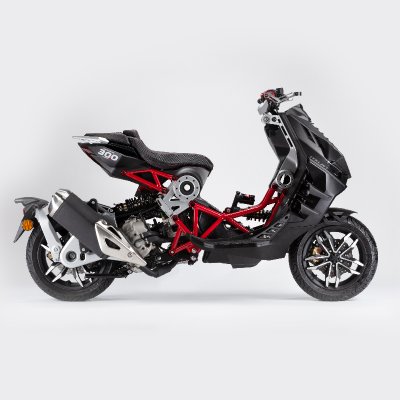 ITAJET DRAGSTER 300CC - BLACK WITH RED COLOR