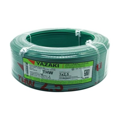 สายไฟ THW YAZAKI 1 x 2.5 sq.mm.ดำ
