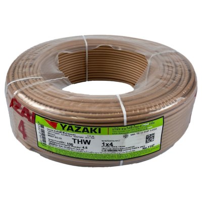 สายไฟ THW YAZAKI 1 x 4 sq.mm