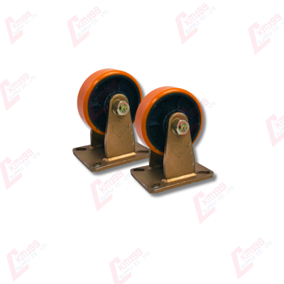 ล้อยูรีเทนสีส้ม