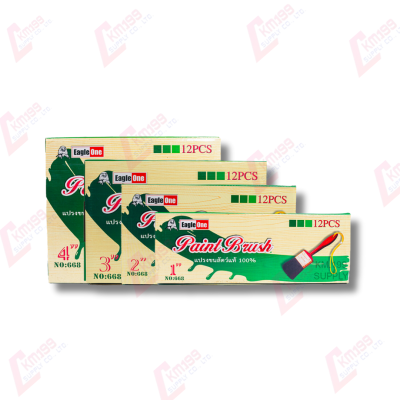 Eagle one แปรงทาสี แปรงขนสัตว์ 100% ขนาด 4"