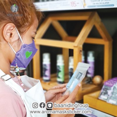 Mask sticker aroma oil 