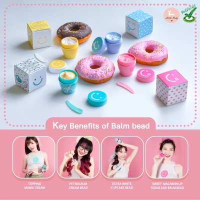 Sweet Macaron Lip Scrub and Balm Bead