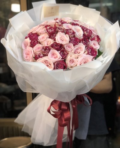 60 rare color roses bouquet