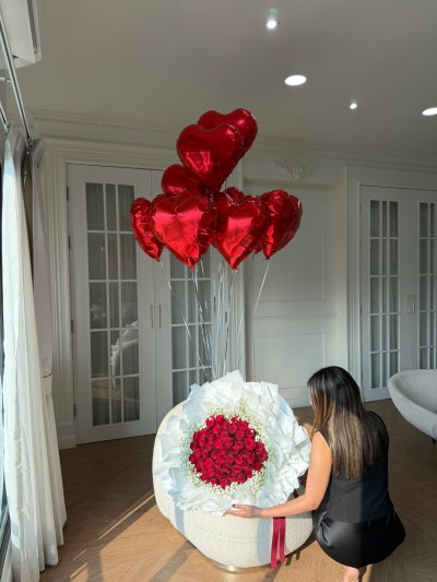 [Valentines] 50 Roses - Princess Bouquet