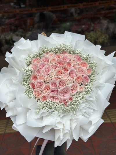 50 Pink Rose Extra Wrapping