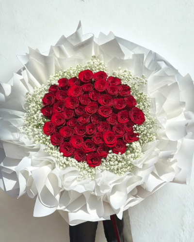 [Valentines] 50 Roses - Princess Bouquet
