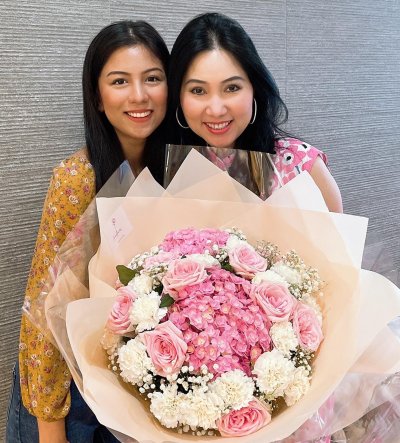 Pink hydrangea mix bouquet