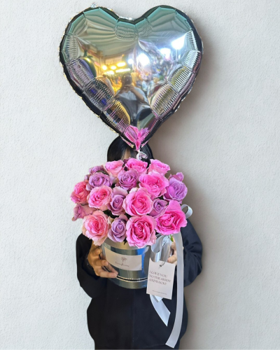 20 Roses Pink FlowerBox