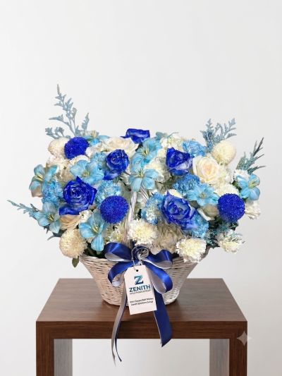Celebration Blue Basket - Perfect for Gifting