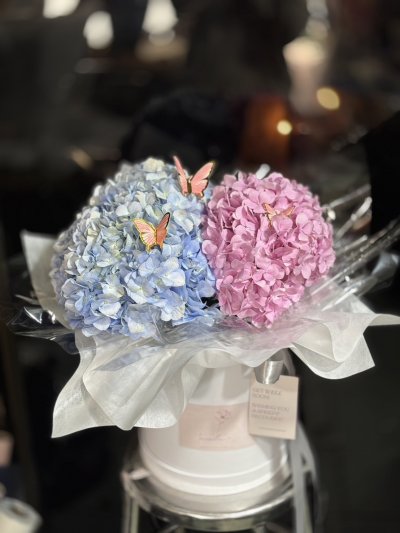 Multicolor Hydrangea Flower Box