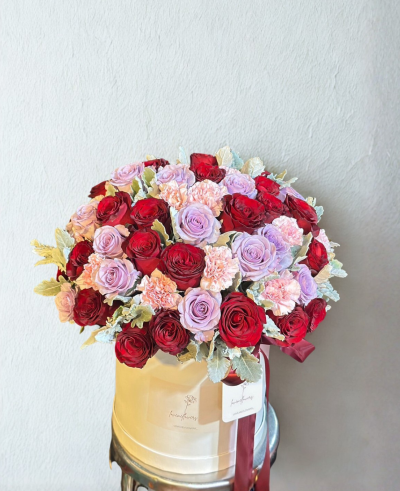 XL Purple Red Flower Box - Premium Tone
