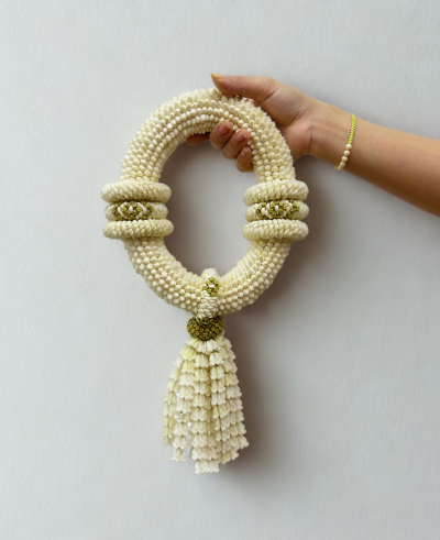 Pure White Classic Jasmine & Crown Garland