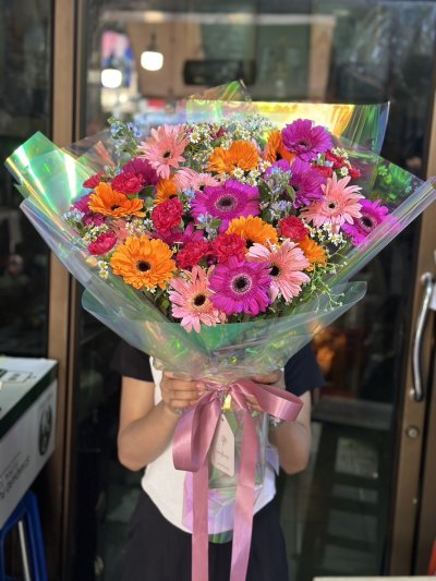 Multicolor Mix Geberra Bouquet
