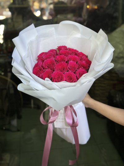 20 Majenta Roses Bouquet