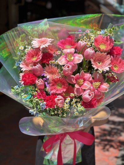 Mix Geberra Bouquet - Pink Tone