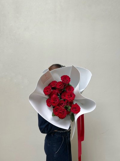 20 Red Roses Bouquet  | Trendy Wrapping
