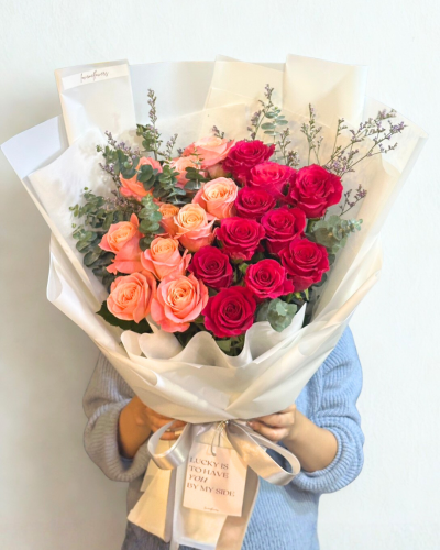 20 Roses Shading of Ombre