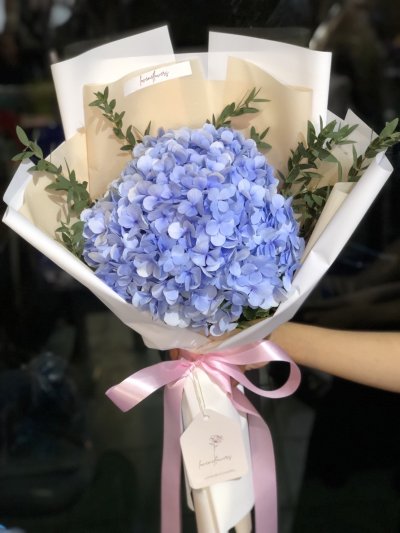 Mini Hydrangrea Blue Bouquet