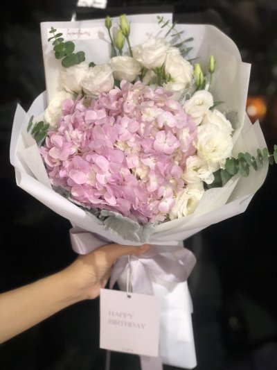 Pink Mix Hydrangea Bouquet