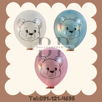 รับสกรีนลูกโป่ง ชัด95percent 1 ด้าน (สั่งผลิต15-20วัน)