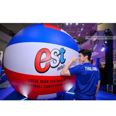 รับผลิตลูกบอลเป่าลม สกรีนข้อความ(สั่งผลิต15-20วัน)