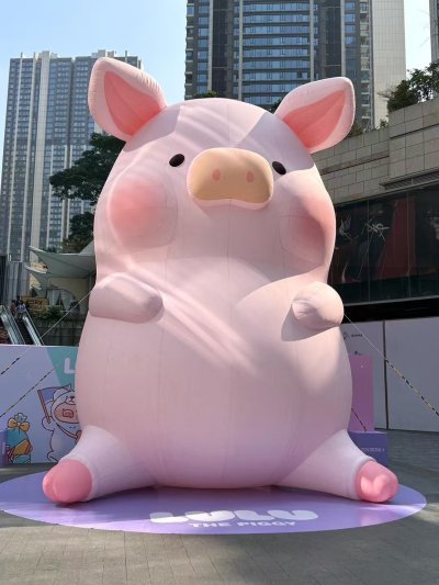 บอลลูนพองลม ลายหมู