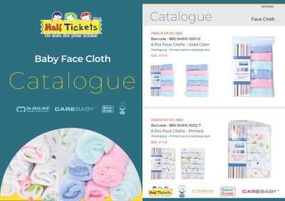 Face Cloths Catalogue