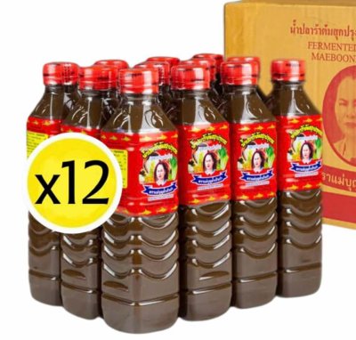 น้ำปลาร้าแม่บุญล้ำ 12ขวดx400มล.